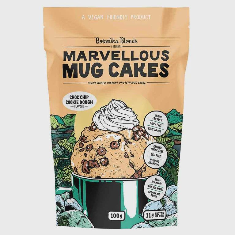 Marvellous Mug Cakes // Plant Based Instant Protein Mug Cakes Botanika Blends NTS Newtown Supplement Store Sydney