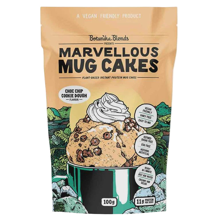 Marvellous Mug Cakes // Plant Based Instant Protein Mug Cakes Botanika Blends NTS Newtown Supplement Store Sydney