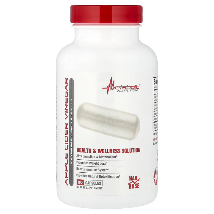 Maximum Potency Apple Cider Vinegar // 90 Capsules Metabolic Nutrition NTS Newtown Supplement Store Sydney