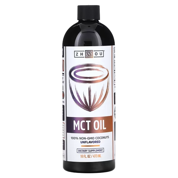 MCT OIL // 100% Non-GMO Coconuts Unflavoured 473ml Zhou Nutrition NTS Newtown Supplement Store Sydney