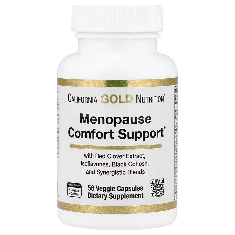 Menopause Comfort Support // 56 Veggie Capsules California Gold Nutrition NTS Newtown Supplement Store Sydney