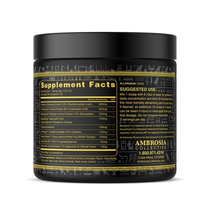 Mental Jewels® // Premium Cognitive-Style Drink Mix Ambrosia Cherry Limeade (Powder) NTS Newtown Supplement Store Sydney
