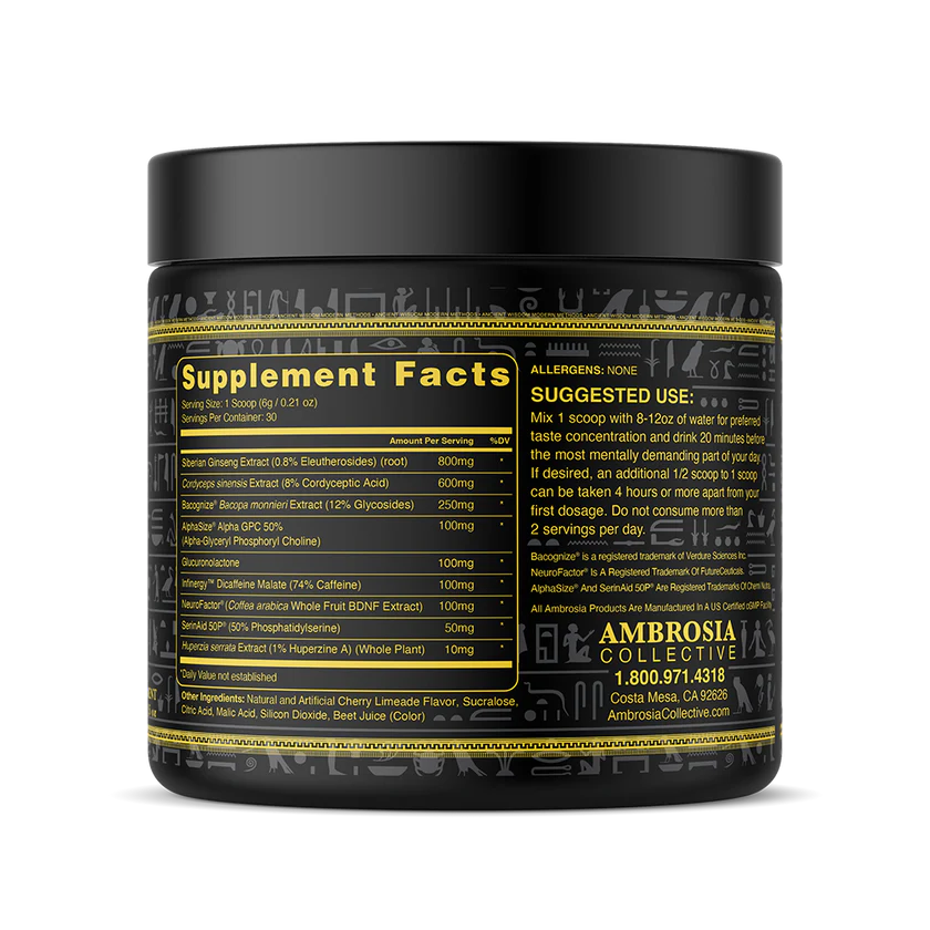 Mental Jewels® // Premium Cognitive-Style Drink Mix Ambrosia Cherry Limeade (Powder) NTS Newtown Supplement Store Sydney