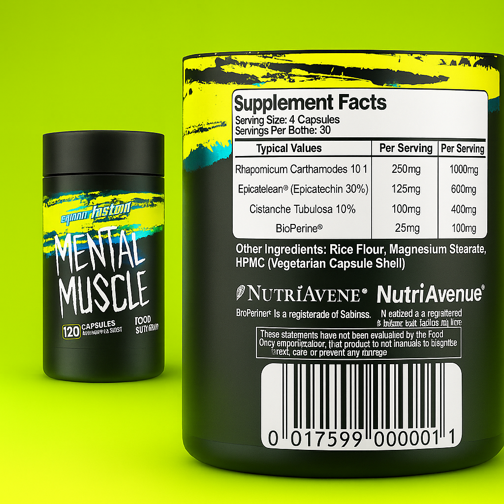 Mental Muscle // Cistanche + Epicatalean® + Rhaponticum Sport Asylum NTS Newtown Supplement Store Sydney