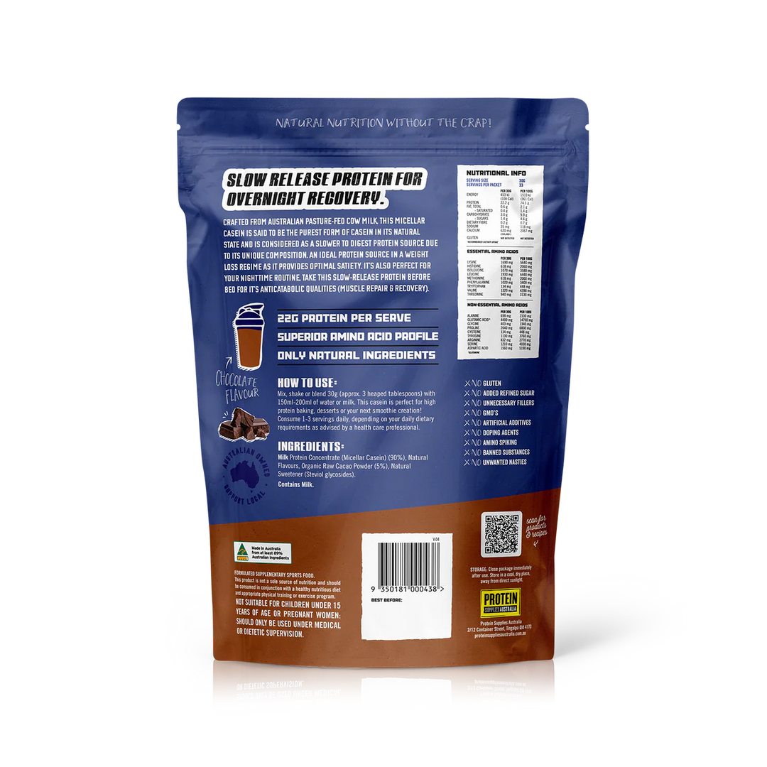 Micellar Casein Protein 1kg  // 23g Protein Per Serve Protein Supplies Australia NTS Newtown Supplement Store Sydney