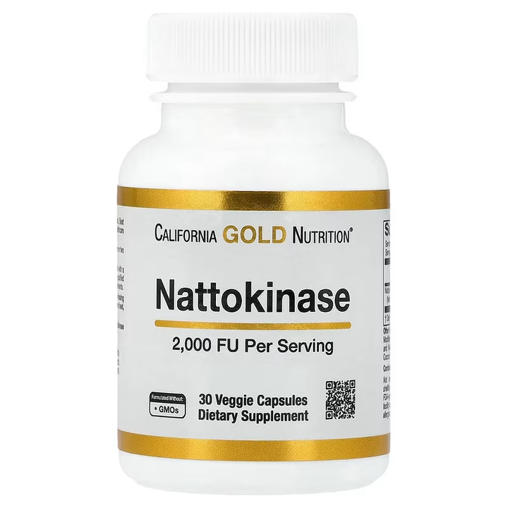 Nattokinase 2000 FU // 30 Veggie Caps California Gold Nutrition NTS Newtown Supplement Store Sydney
