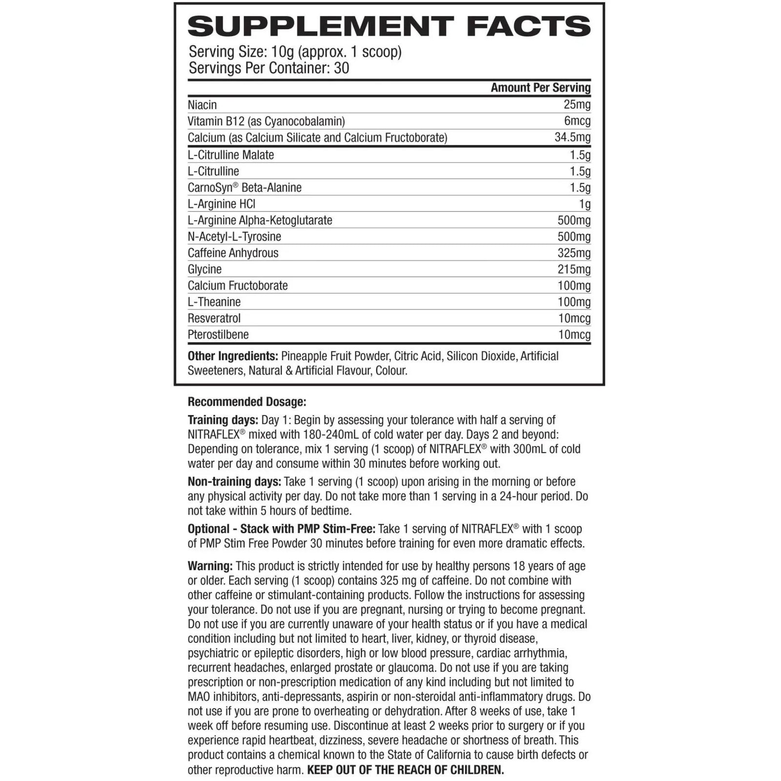 NITRAFLEX // 30 Servings GAT Sport NTS Newtown Supplement Store Sydney