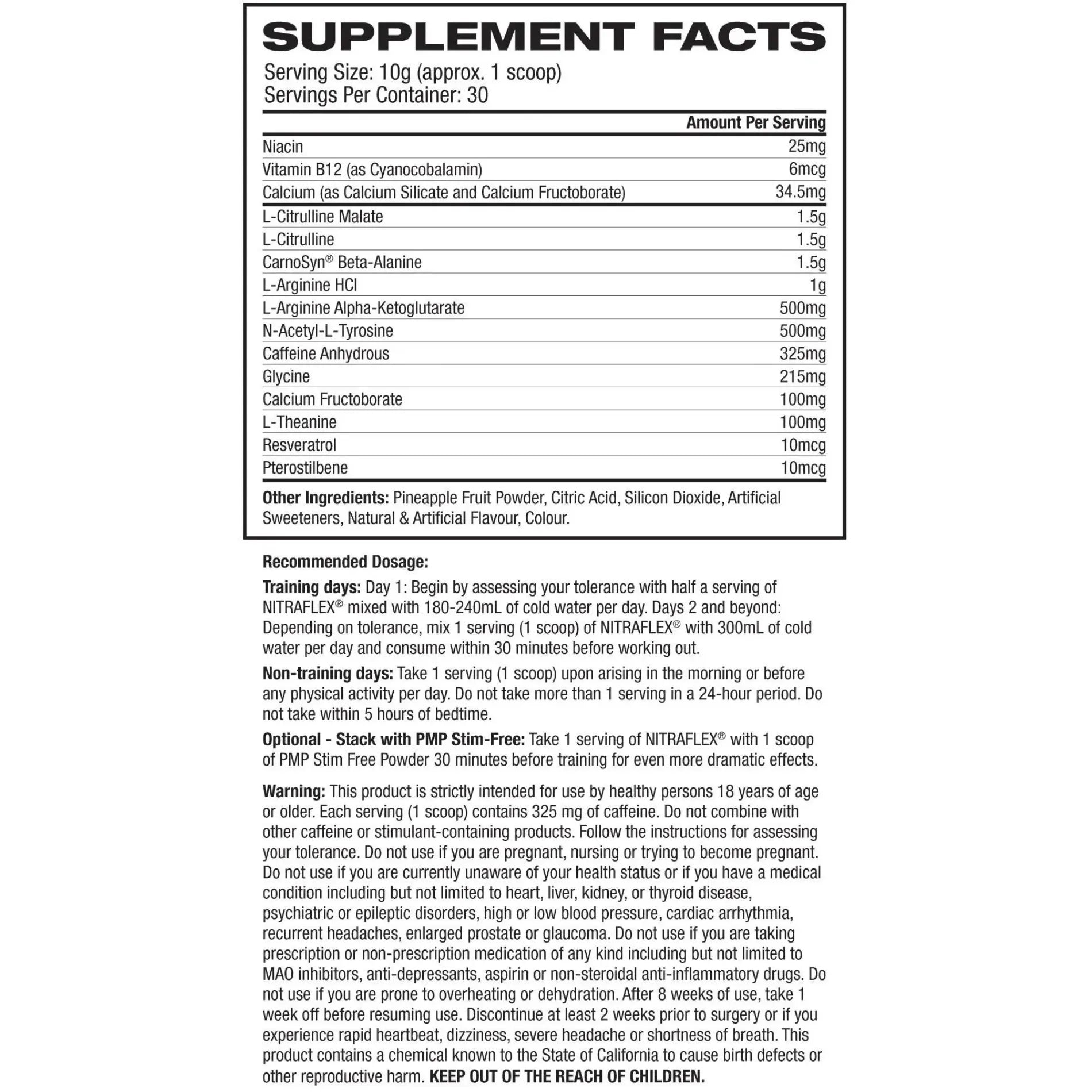 NITRAFLEX // 30 Servings GAT Sport NTS Newtown Supplement Store Sydney