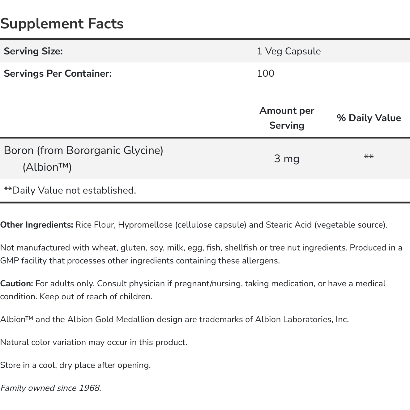 Now Foods Boron 3mg - Bone & Free T Support Now Foods NTS Newtown Supplement Store Sydney