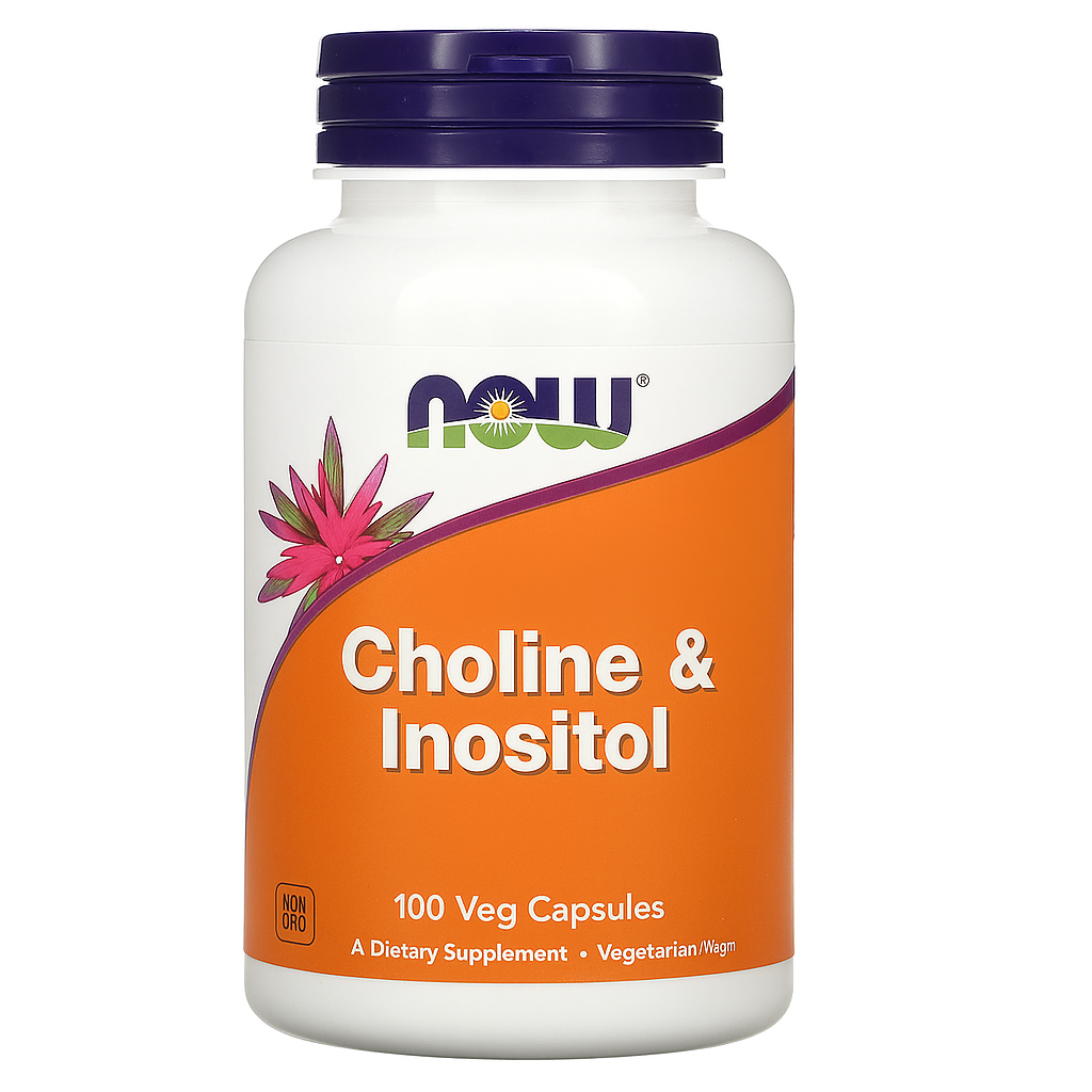 NOW Foods // Choline & Inositol, 100 Veg Capsules Now Foods NTS Newtown Supplement Store Sydney
