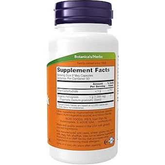 Now Foods Fenugreek 500mg Now Foods NTS Newtown Supplement Store Sydney