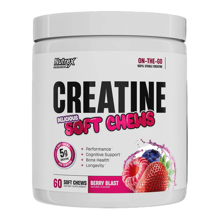 Nutrex Creatine Soft Chews // 60 5g Serves Nutrex Berry Blast NTS Newtown Supplement Store Sydney
