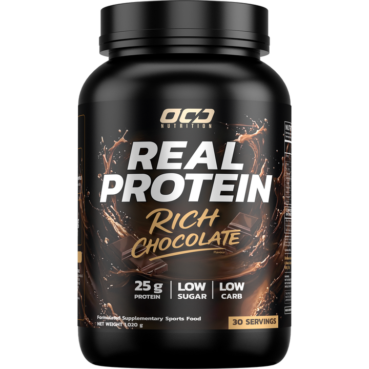 OCD Real Protein // 30 Serves OCD Nutrition Rich Chocolate NTS Newtown Supplement Store Sydney