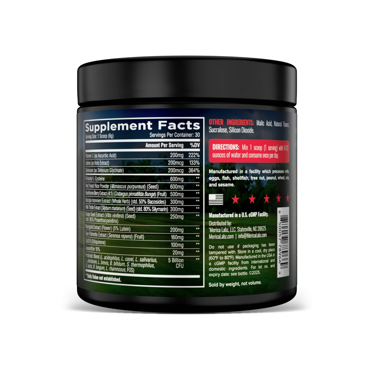 Organ Defender // 30 Servings Merica Labz NTS Newtown Supplement Store Sydney