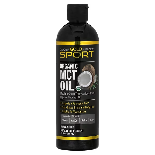 Organic MCT Oil // Unflavoured 355ml California Gold Nutrition NTS Newtown Supplement Store Sydney