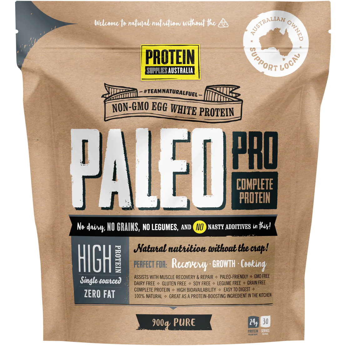 Paleo Pro // Egg White Protein 24g Protein Supplies Australia NTS Newtown Supplement Store Sydney