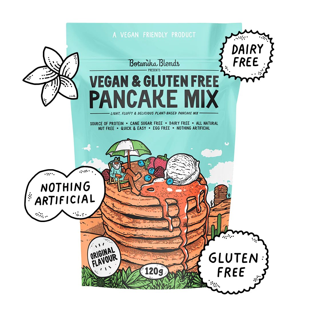 PANCAKE MIX // Vegan &amp; Gluten Free 120g Botanika Blends NTS Newtown Supplement Store Sydney