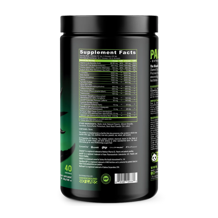 Panda Supps PANDAMIC – SCORPION VENOM Edition Panda Supplements Sour Pink Lemonade NTS Newtown Supplement Store Sydney