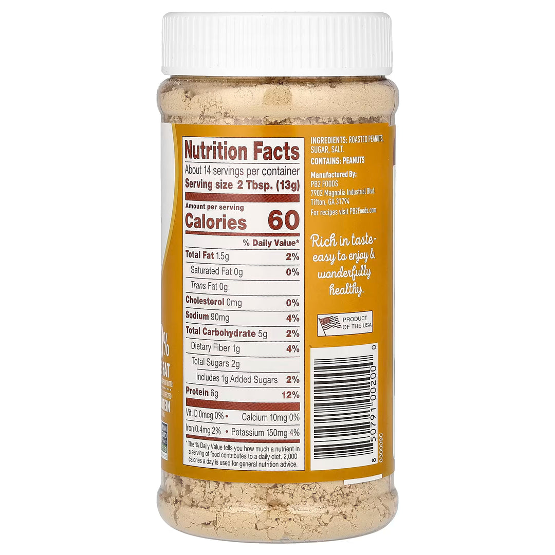PB2 Original Powdered Peanut Butter // 6.5 oz PB2 NTS Newtown Supplement Store Sydney