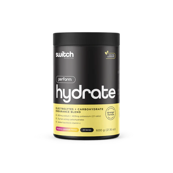 Perform Hydrate // Electrolytes + Carbohydrate 20 serves SWITCH NTS Newtown Supplement Store Sydney