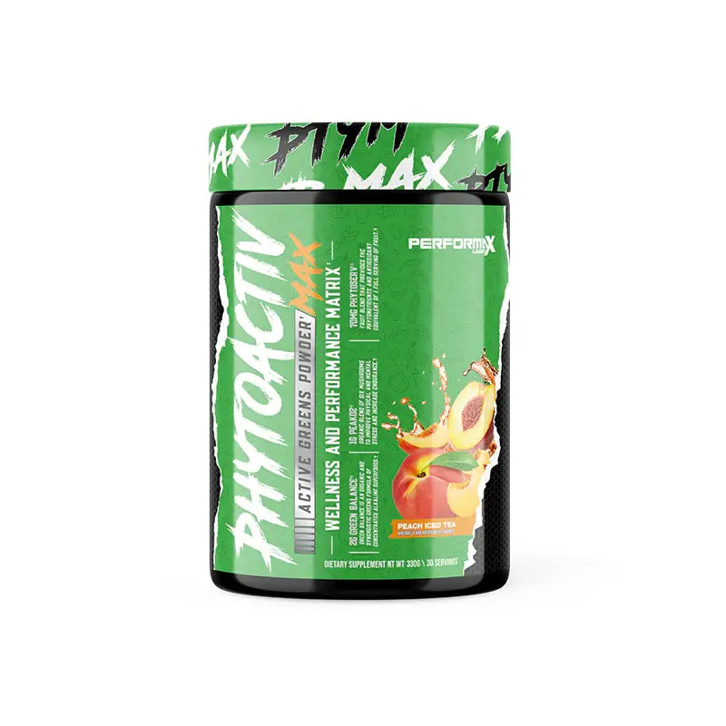 PHYTOACTIV // Active Greens Powder PerforMax Labs Peach Iced Tea NTS Newtown Supplement Store Sydney