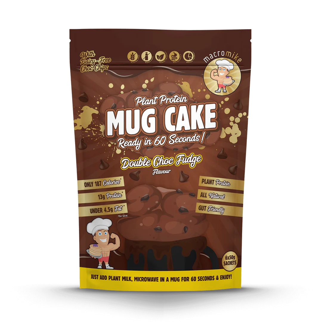 Plant Protein Mug Cake // 13g Protein (6x50g Sachets) Macro Mike NTS Newtown Supplement Store Sydney