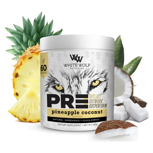 PR3 // Natural pre-Workout White Wolf Nutrition Pineapple Coconut NTS Newtown Supplement Store Sydney