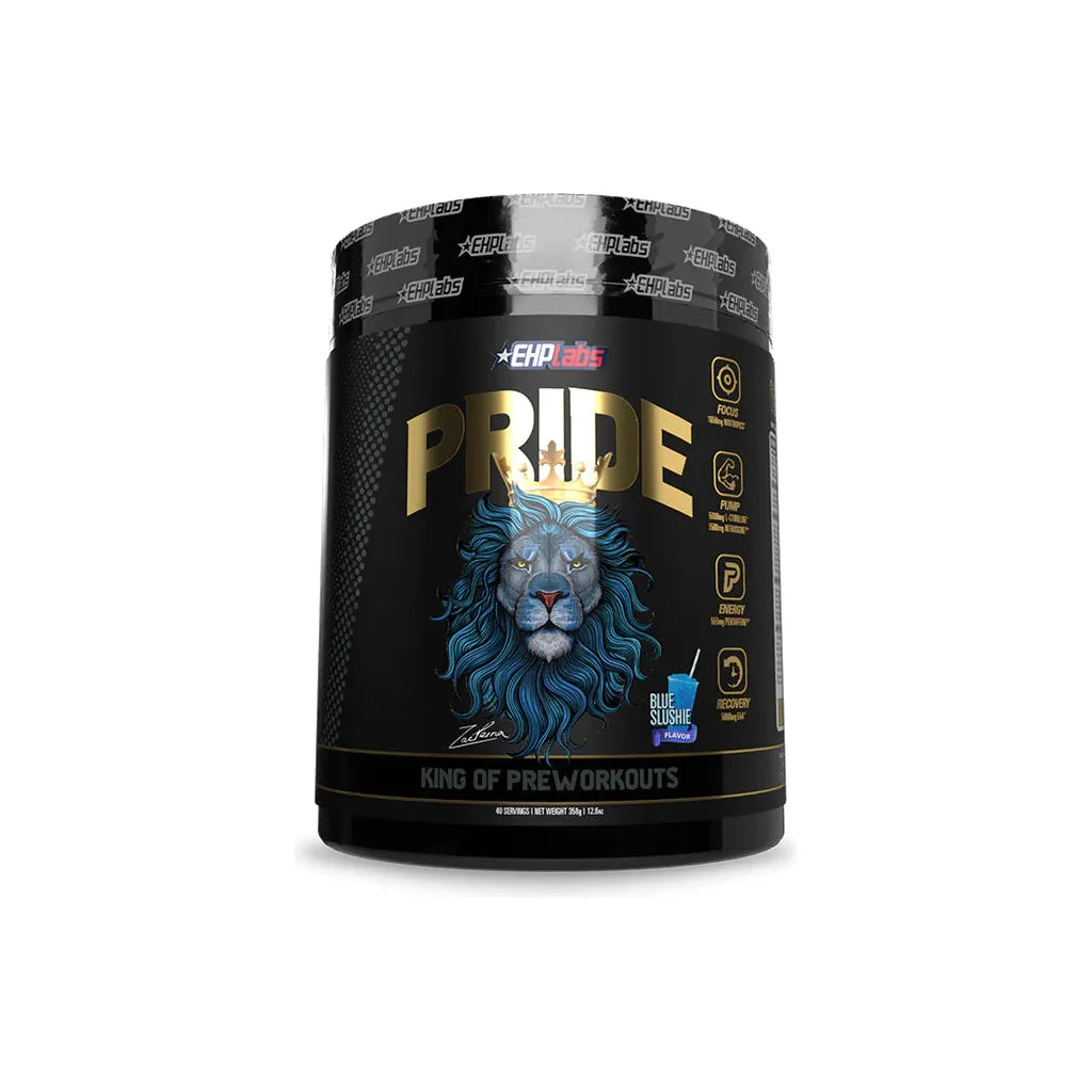 PRIDE // King of Pre-Workouts EHP Labs Blue Slushie NTS Newtown Supplement Store Sydney