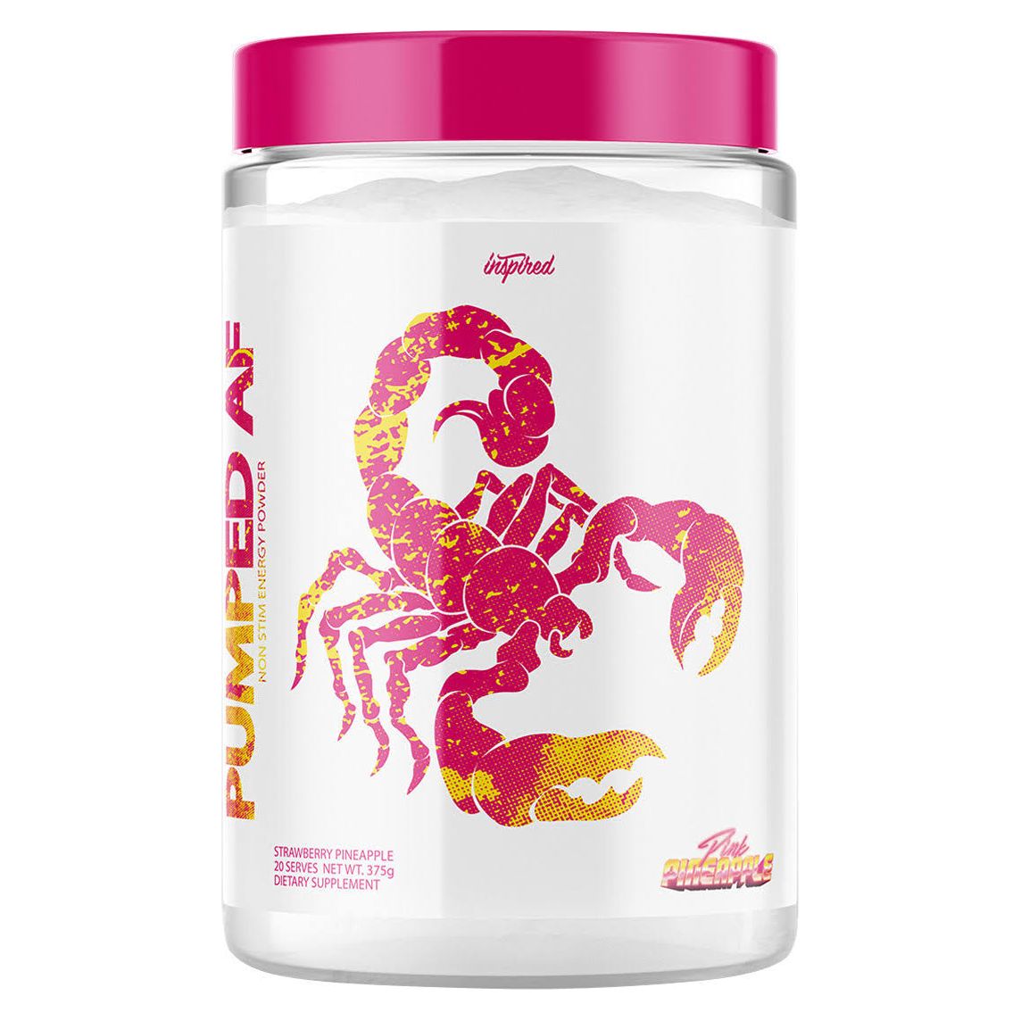 PUMPED AF // Non-Stim Energy Powder Inspired Nutraceuticals Strawberry Pineapple NTS Newtown Supplement Store Sydney