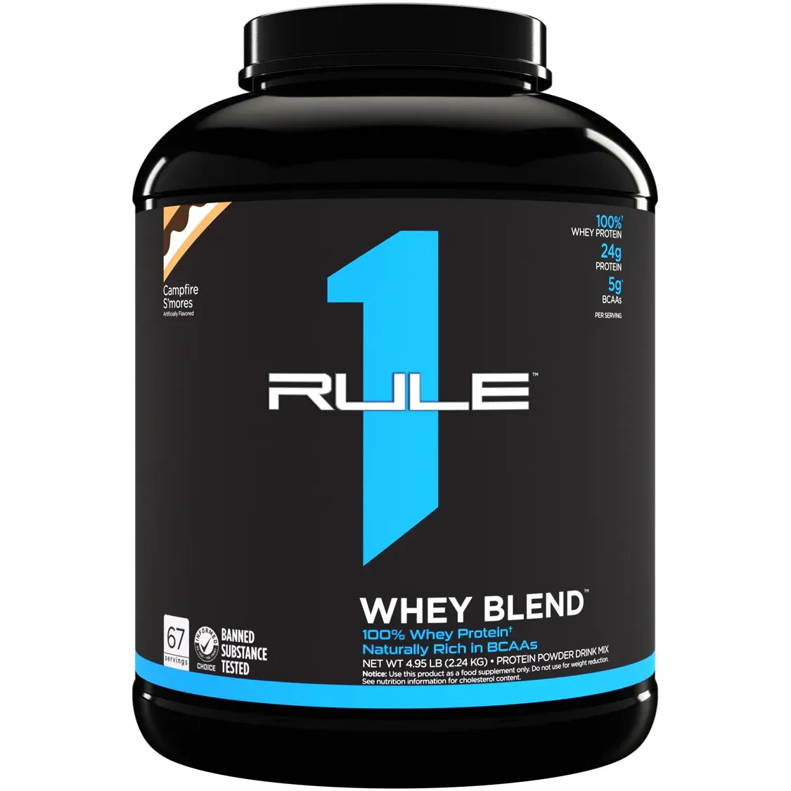 R1 WHEY BLEND // 5 LB Rule 1 Campfire S'mores / 5 LB NTS Newtown Supplement Store Sydney