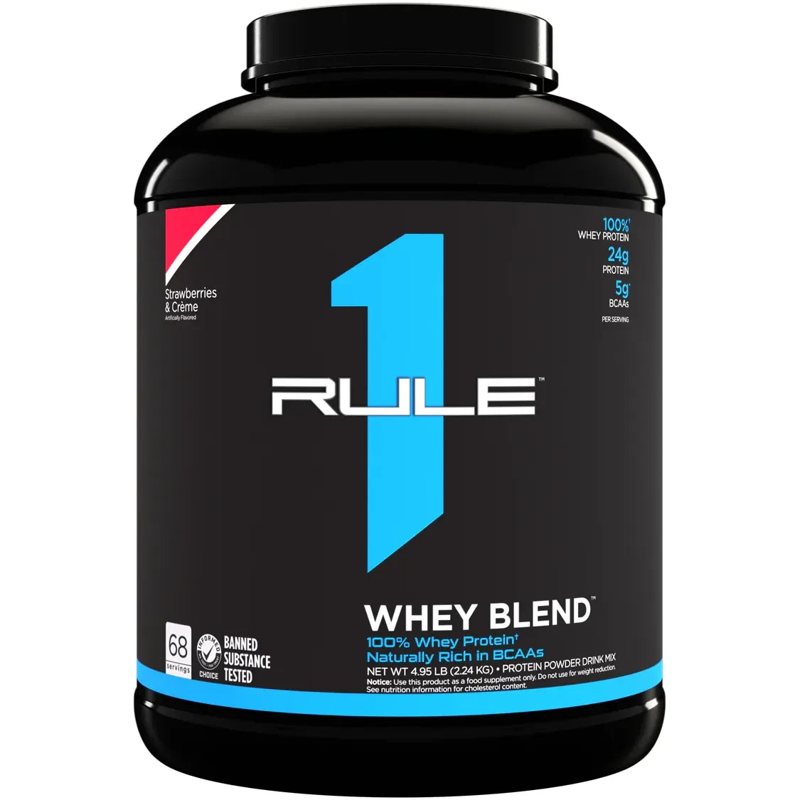 R1 WHEY BLEND // 5 LB Rule 1 Strawberries & Creme / 5 LB NTS Newtown Supplement Store Sydney