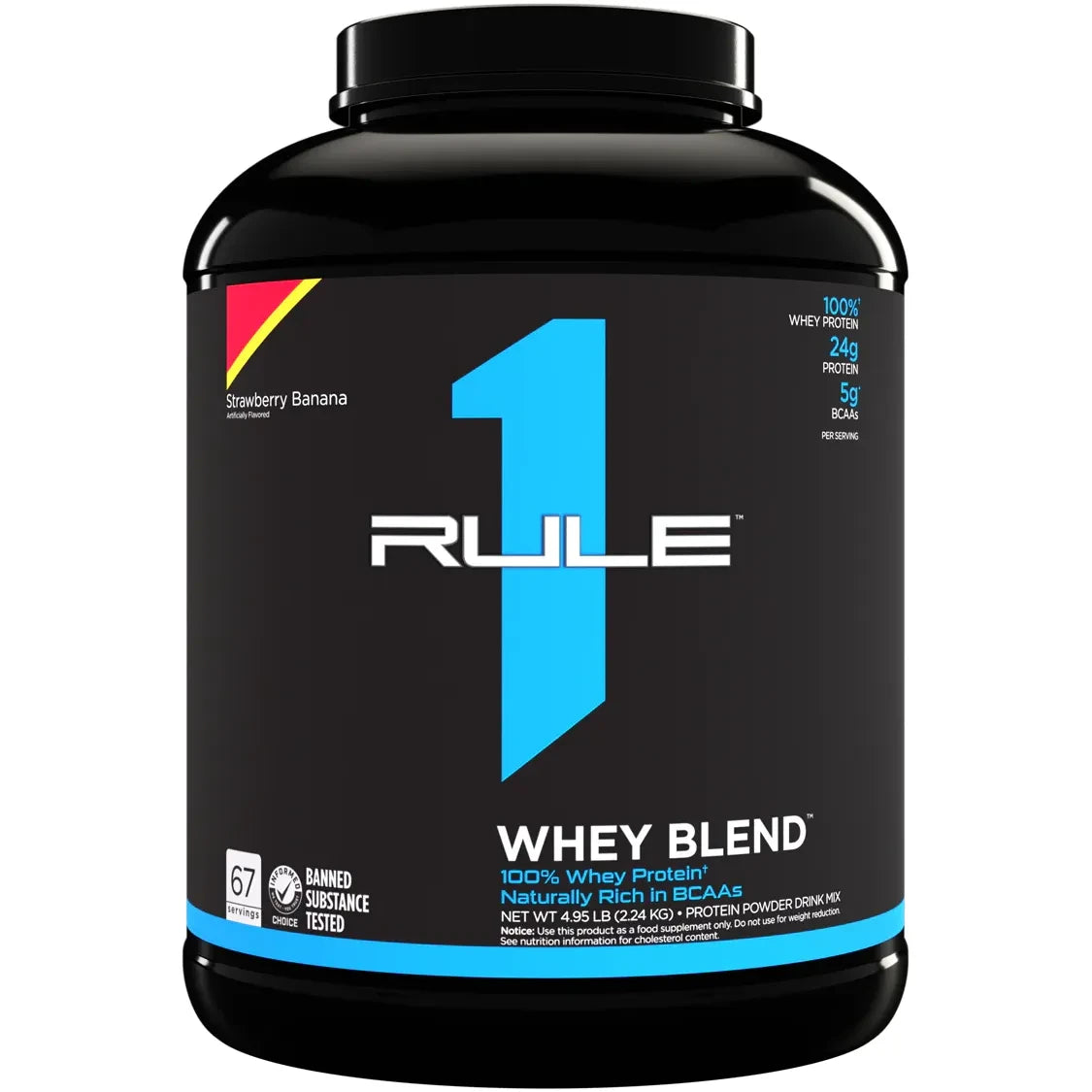 R1 WHEY BLEND // 5 LB Rule 1 Strawberry Banana / 5 LB NTS Newtown Supplement Store Sydney