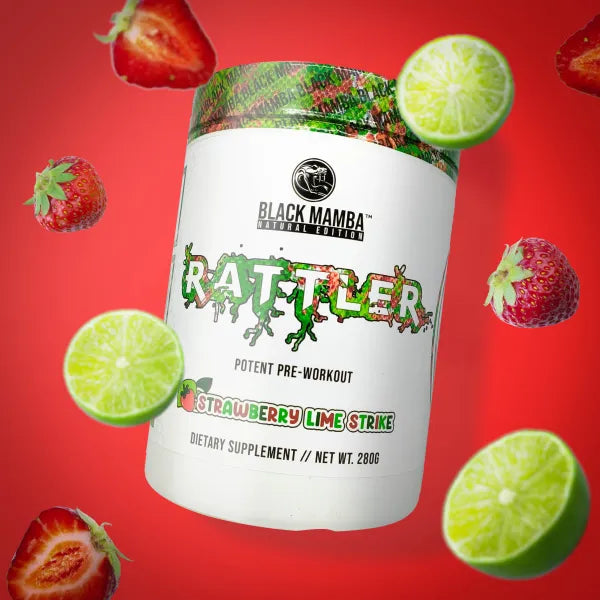 Rattler // Potent Pre Workout Black Mamba Nutrition Strawberry Lime NTS Newtown Supplement Store Sydney