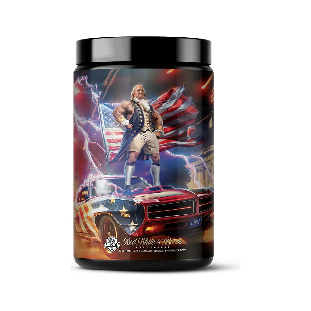 Red White & Boom // High Stim Pre Merica Labz Cherry Bootlegger NTS Newtown Supplement Store Sydney