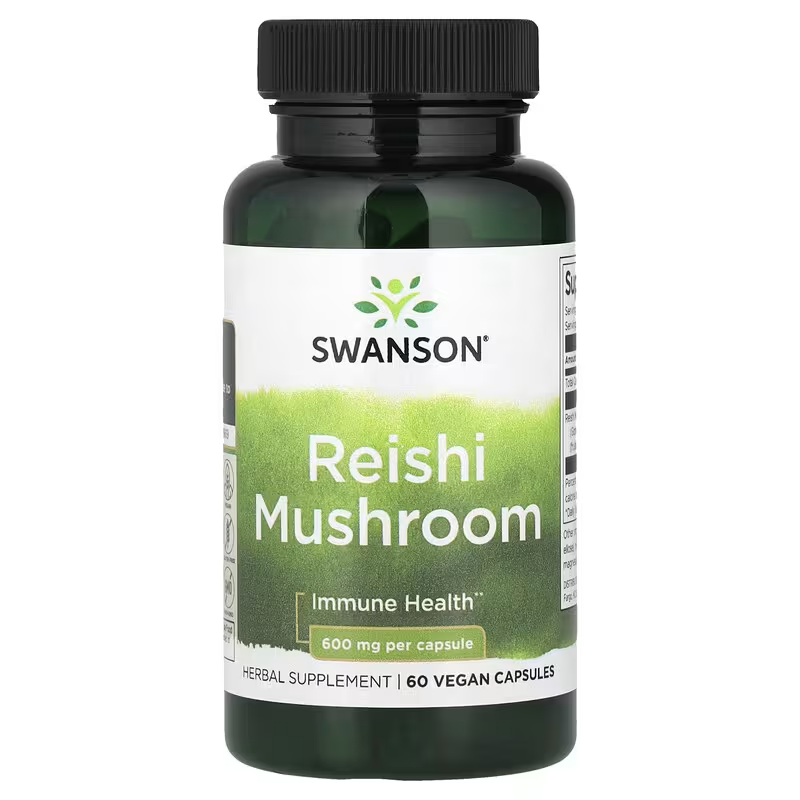 Reishi Mushroom 600mg // 60 Vegan Capsules Swanson NTS Newtown Supplement Store Sydney