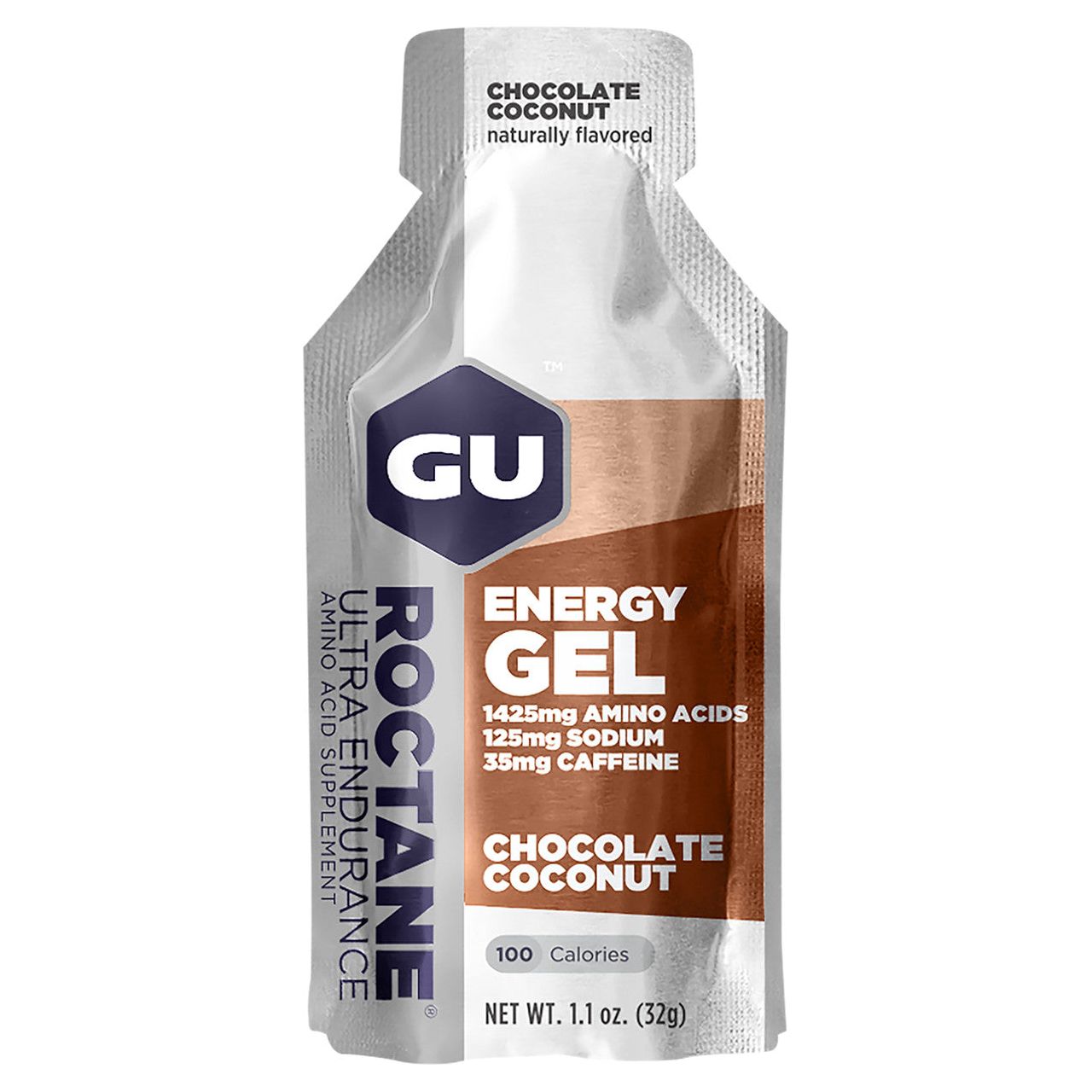 ROCTANE Ultra Endurance // Energy Gel (35mg Caffeine) GU Chocolate Coconut NTS Newtown Supplement Store Sydney