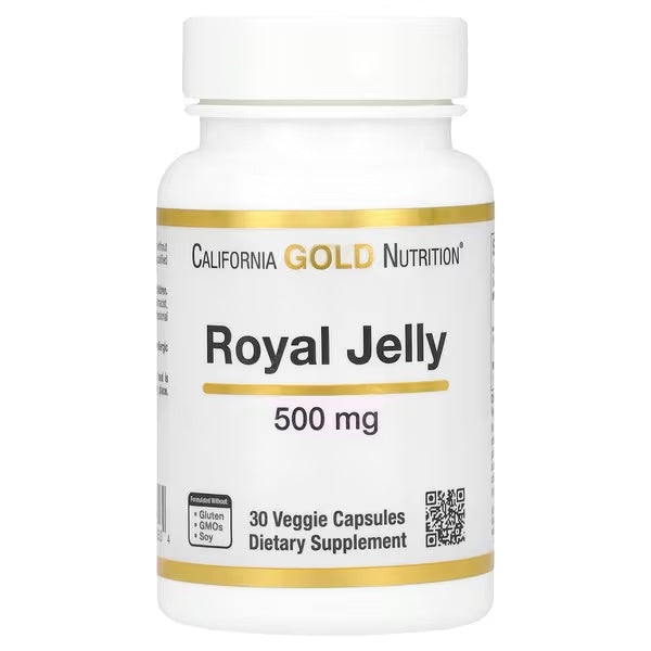 Royal Jelly 500mg // 30 Caps California Gold Nutrition NTS Newtown Supplement Store Sydney
