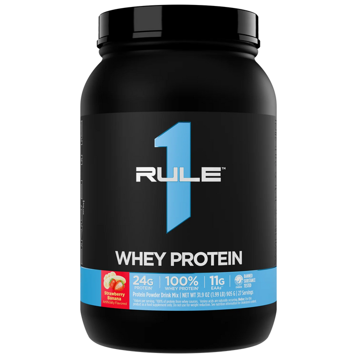 Rule 1 WHEY BLEND // 2 LB Rule 1 Strawberry Banana / 2 LB NTS Newtown Supplement Store Sydney