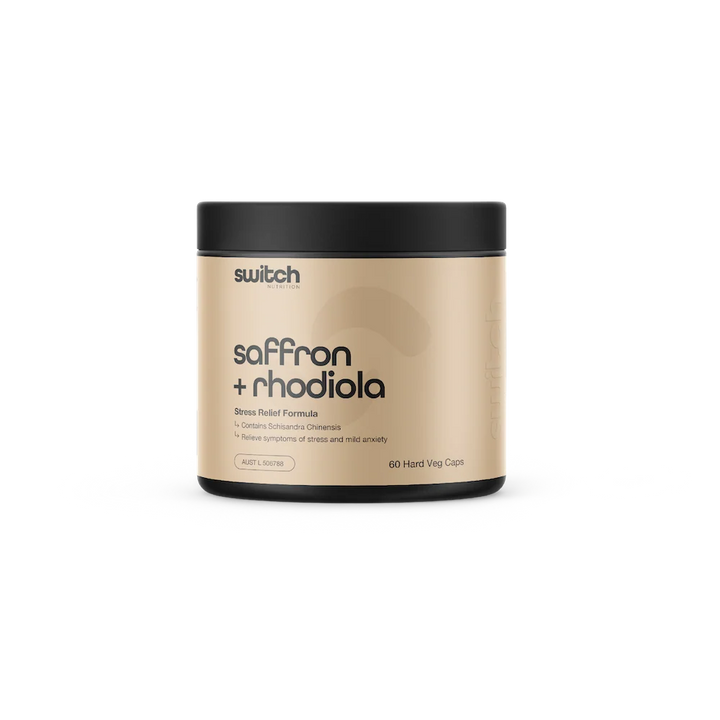 Saffron + Rhodiola // 60 Caps SWITCH NTS Newtown Supplement Store Sydney
