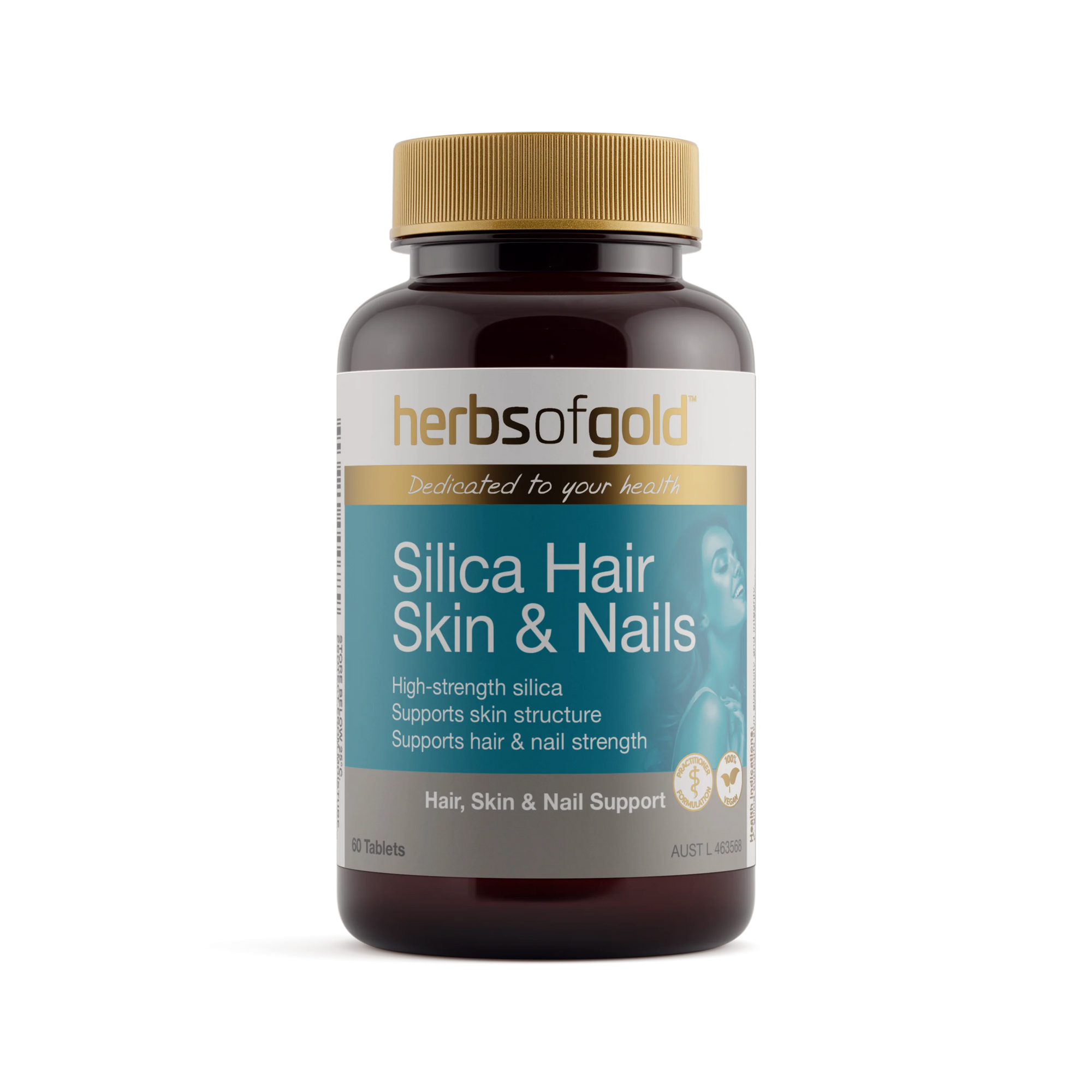 Silica Hair Skin & Nails // 30 Tablets Herbs of Gold NTS Newtown Supplement Store Sydney