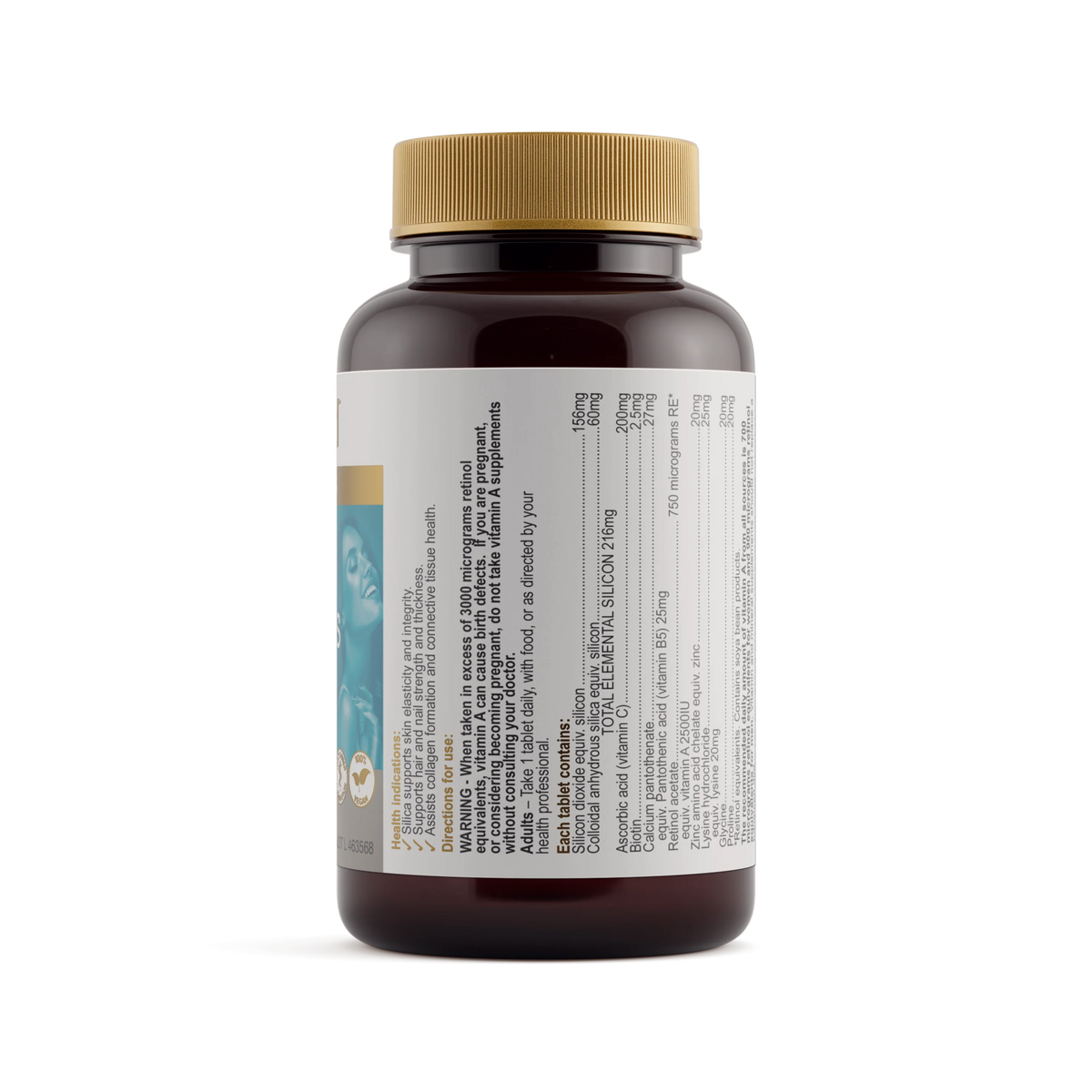 Silica Hair Skin &amp; Nails // 30 Tablets Herbs of Gold NTS Newtown Supplement Store Sydney