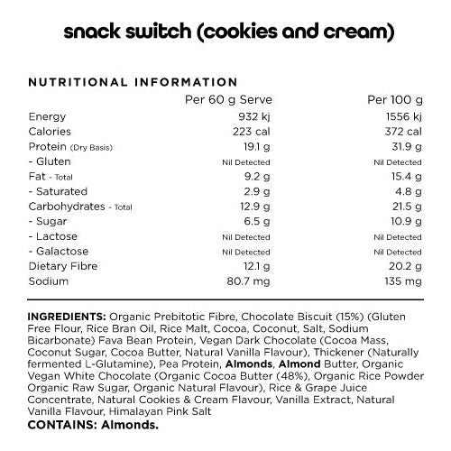 Snack Switch Bars// Natural Plant Based Bar SWITCH NTS Newtown Supplement Store Sydney