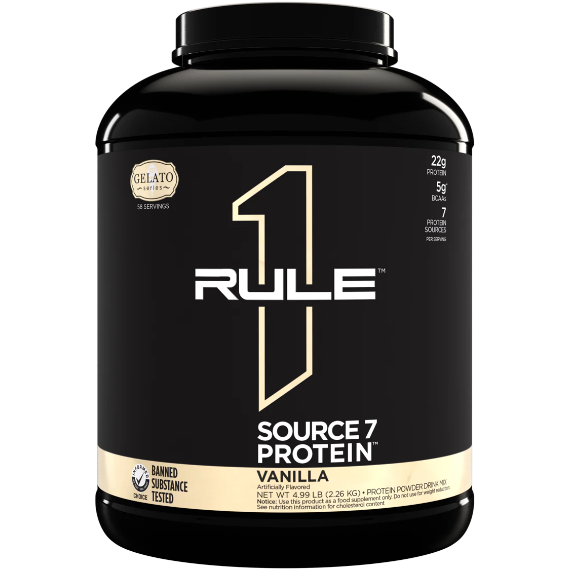 Source 7 Protein (Vanilla) // Premium Protein Source 58 servings Rule 1 NTS Newtown Supplement Store Sydney