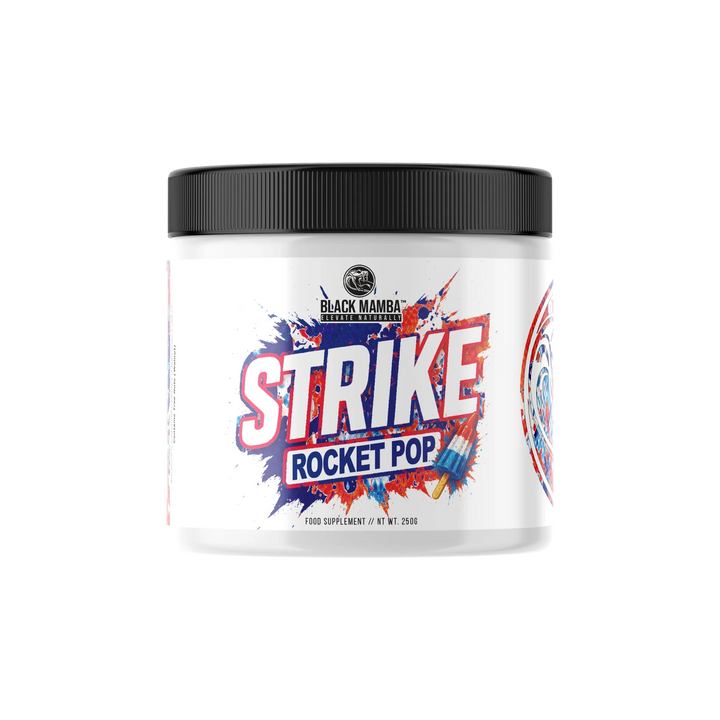 STRIKE // High Stim Pre-Workout 30 servings Mamba Nutrition ROCKET POP NTS Newtown Supplement Store Sydney