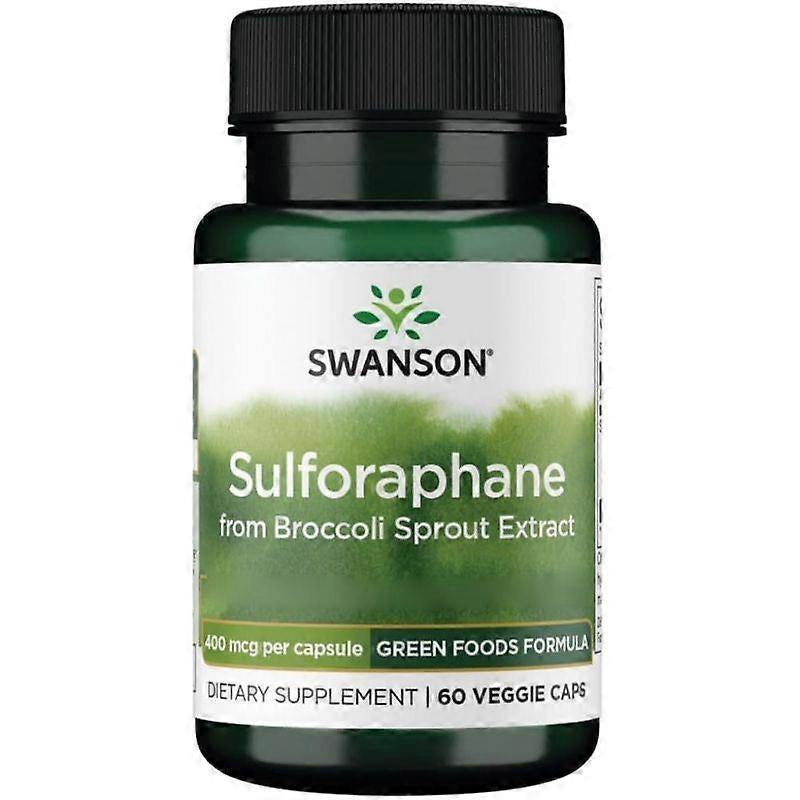 Sulforaphane from Broccoli Sprout Extract // 400mcg 60 Vegan caps Swanson NTS Newtown Supplement Store Sydney