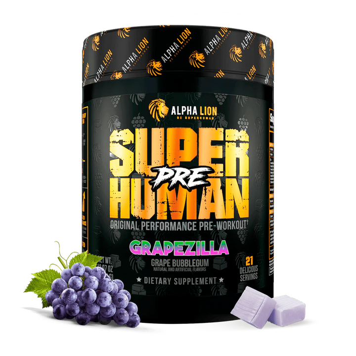 Super Human Pre // 21/42 Servings ALPHA LION Grapezilla NTS Newtown Supplement Store Sydney