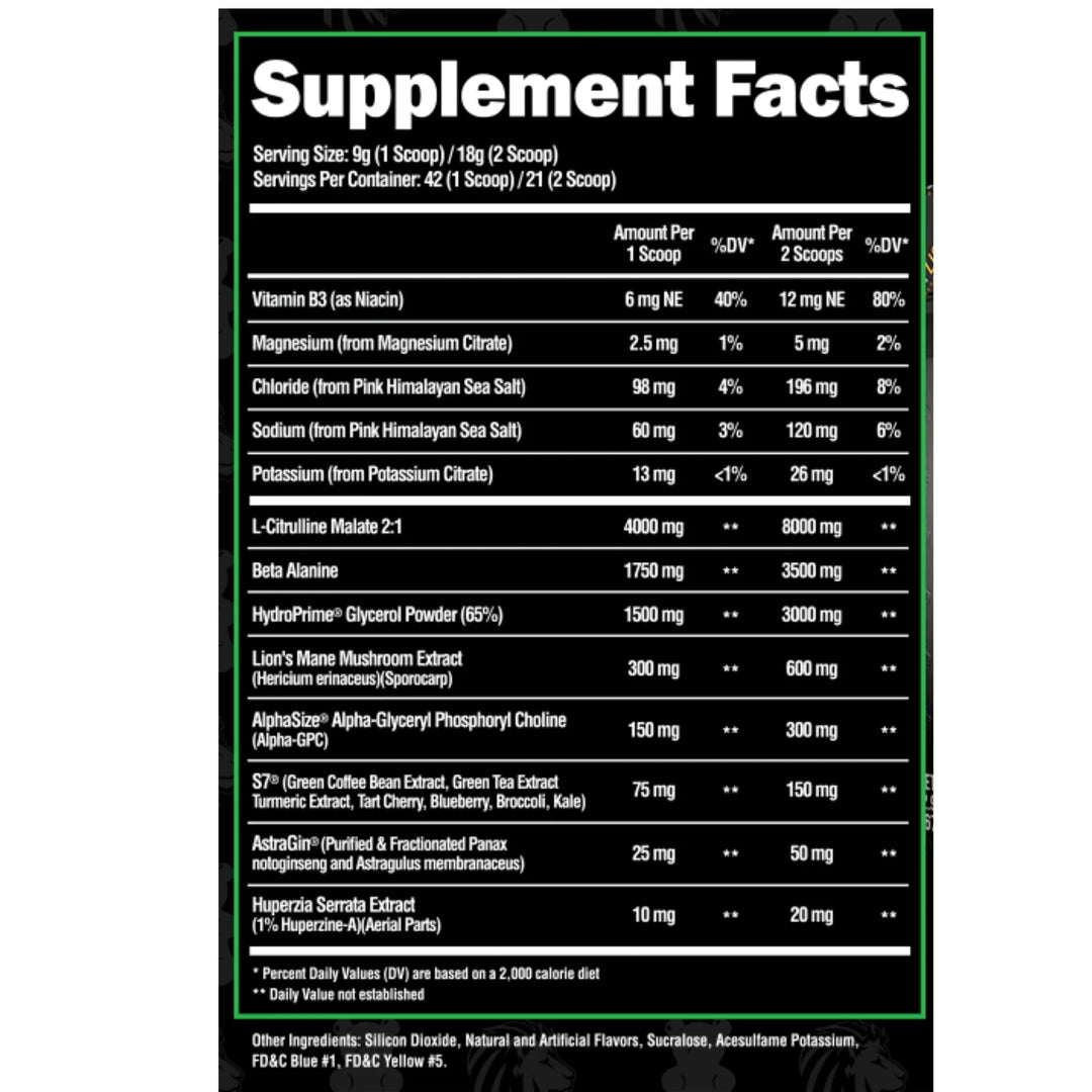 Super Human Pump (Stim Free) // 21 / 42 Servings ALPHA LION NTS Newtown Supplement Store Sydney