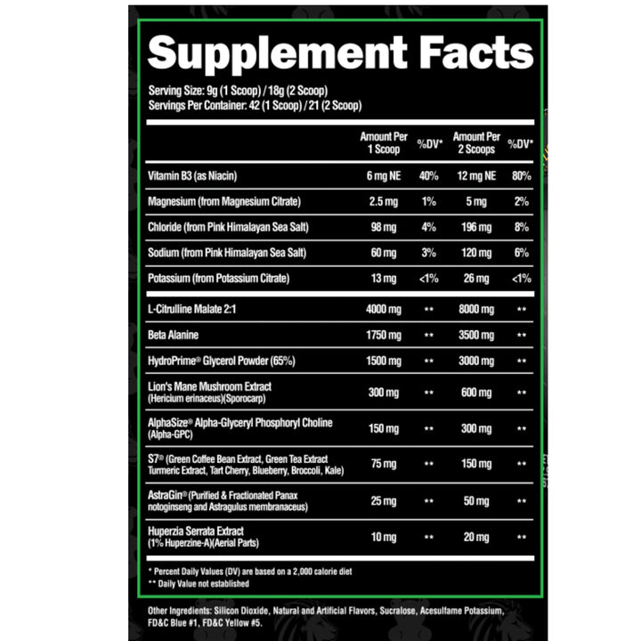 Super Human Pump (Stim Free) // 21 / 42 Servings ALPHA LION NTS Newtown Supplement Store Sydney