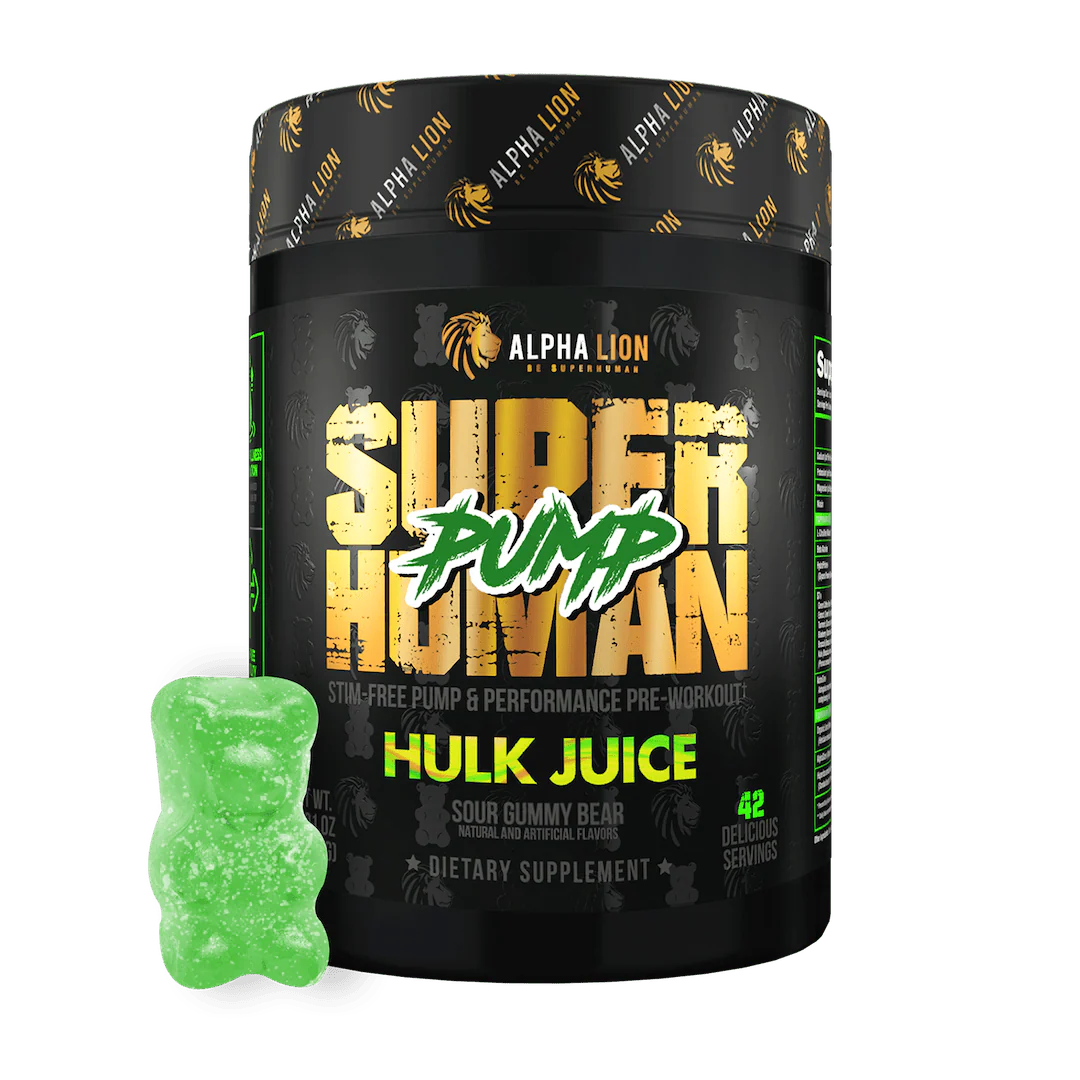 Super Human Pump (Stim Free) // 21/42 Servings ALPHA LION Hulk Juice NTS Newtown Supplement Store Sydney