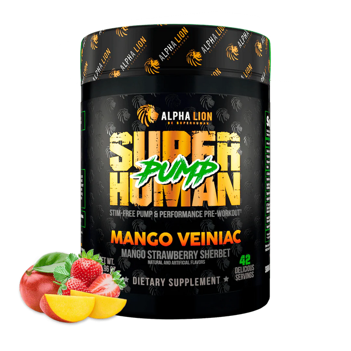 Super Human Pump (Stim Free) // 21/42 Servings ALPHA LION Mango Veiniac NTS Newtown Supplement Store Sydney